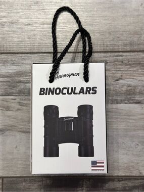 Stanley Black and White Binocular Gift Bag with Rope Handle